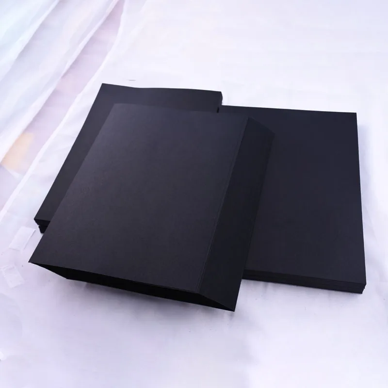 Blank Black Paper Cards A4 A3 8K 4K Graffiti DIY Paper Cardboard 80g 180g 300g Drawing Paper Sketch Aquarelle Papier Sketchbook