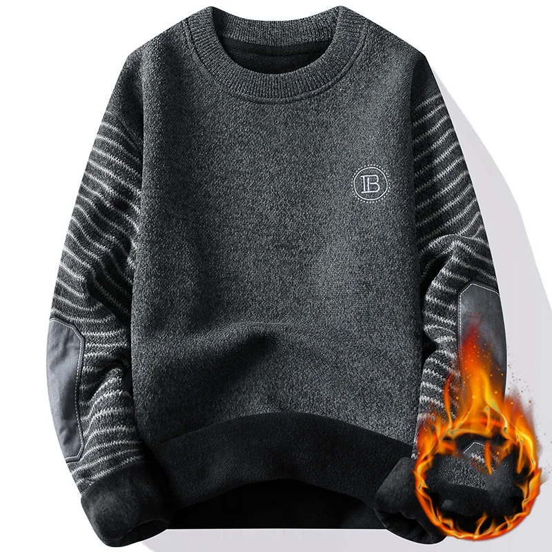 Pullovers Sweater For Men Men's Clothing Men's Sweat-shirt Spring Casual Streetwear Knit Autumn Fashion Hombre Warm Solid Male