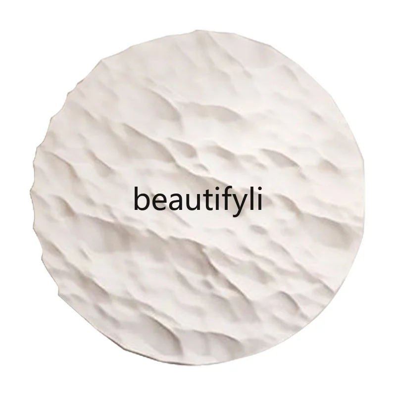 

Living Room Background Wall Decorative Painting Entrance Hanging Painting Round Handmade Three-Dimensional