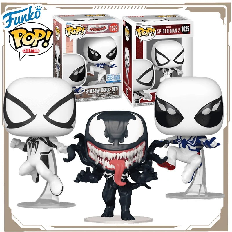 FUNKO POP Original Spider-Man Marvel Comics Osborne traje blanco edición figuras de acción de juguete para niños niñas niños regalo de Navidad