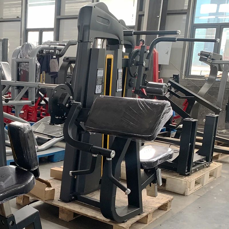 Best Gym Equipment Sports Machine Commercial Fitness Pin Loaded Arm Blaster Seated 45 Degree Camber Curl Biceps Curl Machineprom