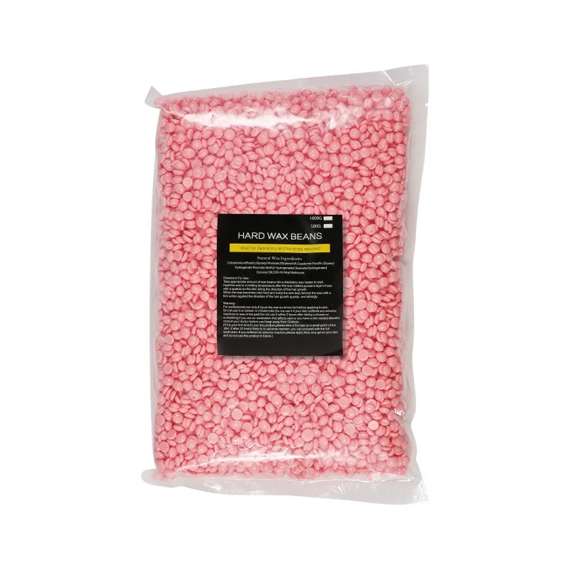 1 كجم فاصوليا شمع لإزالة الشعر - حل شمع احترافي للبشرة الناعمة، إزالة شعر شمع فعال في المنزل أو الصالون