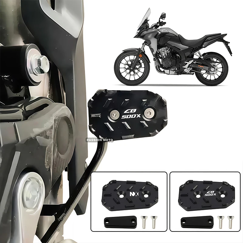 Motorcycle Accessorie Front Foot Brake Lever Pedal Enlarger Extension Pad For HONDA NX 500 400 NX400 NX500 NX190 CB500X CB 500X