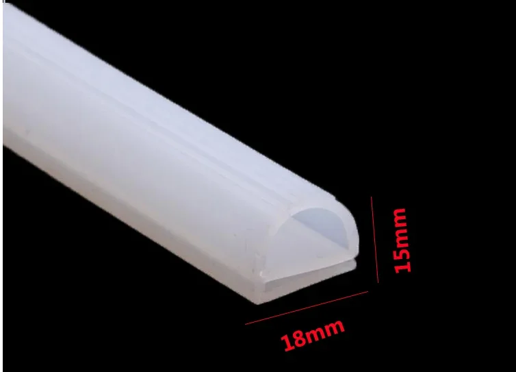 Silicone E Type Strip Red White E Shape Silicone Strip Door Oven Freezer Door Oven Steaming Machine VMQ E Sealing Bar