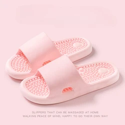 Summer 2024 New Anti Slip Shoes Massage Slippers EVA Comfortable Couple Slippers Summer Solid Color Massage Shoes Casual