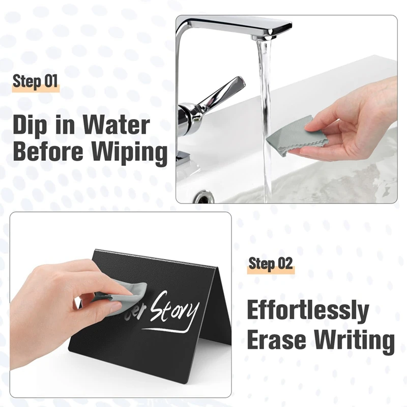 15 PCS 4 X 3 Inch Mini Chalkboard Signs For Food, Reusable Drink & Food Labels For Buffet, Party And Bakery