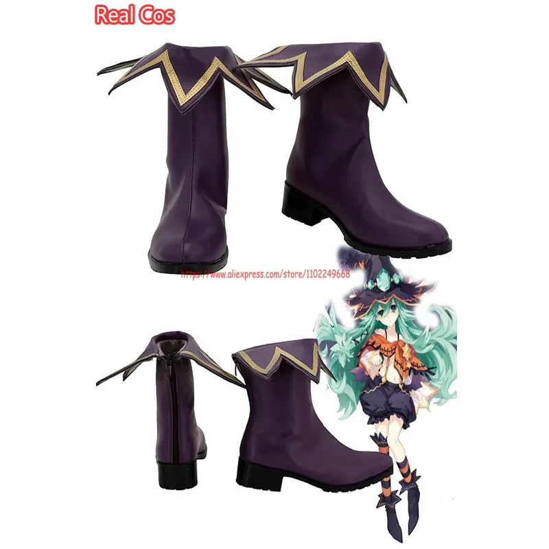 

RealCos Haniel Cosplay Shoes Women Costume Accessories Anime DATE Cos A LIVE Disguise Boots Female Halloween Fantasy Suits Props