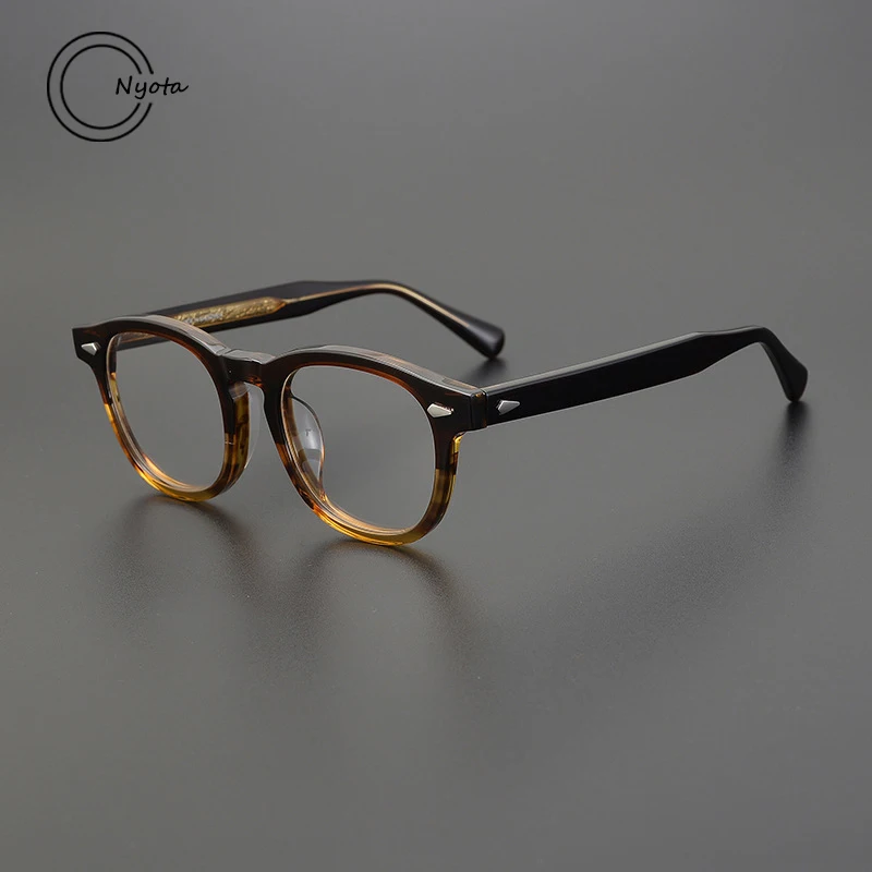 Retro Acetate Square Handmade Glasses Frame Men Fashion Optical Eyeglasses Myopia Reading Women Personalized Trend Eyewear