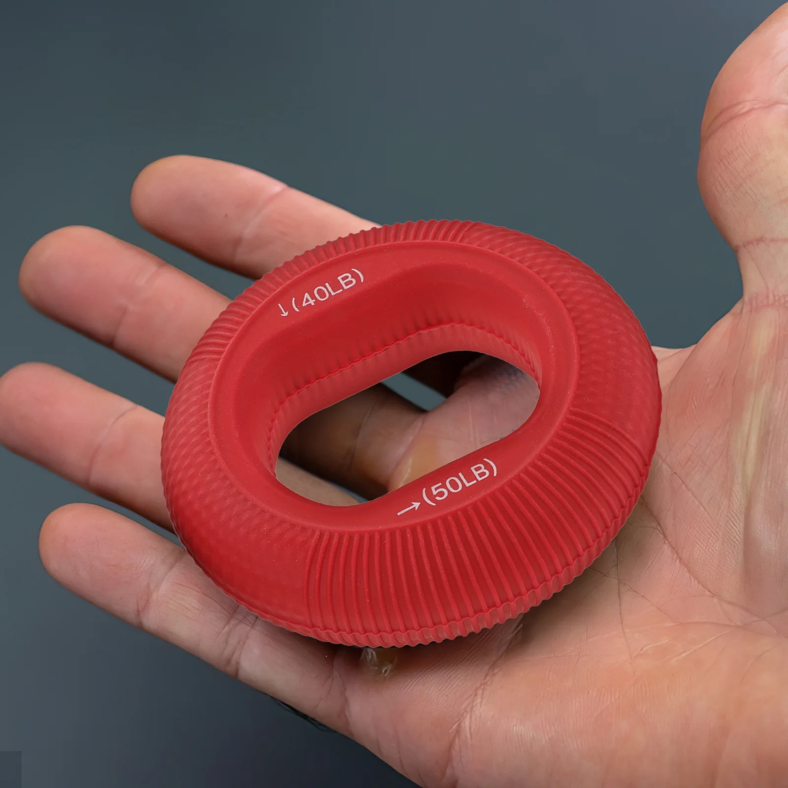 

2Pcs Adjustable Silicone Hand Grip Strengthener Ring Multiple Resistance Levels Arm Muscle Builder Silicone Adjustable Hand Grip