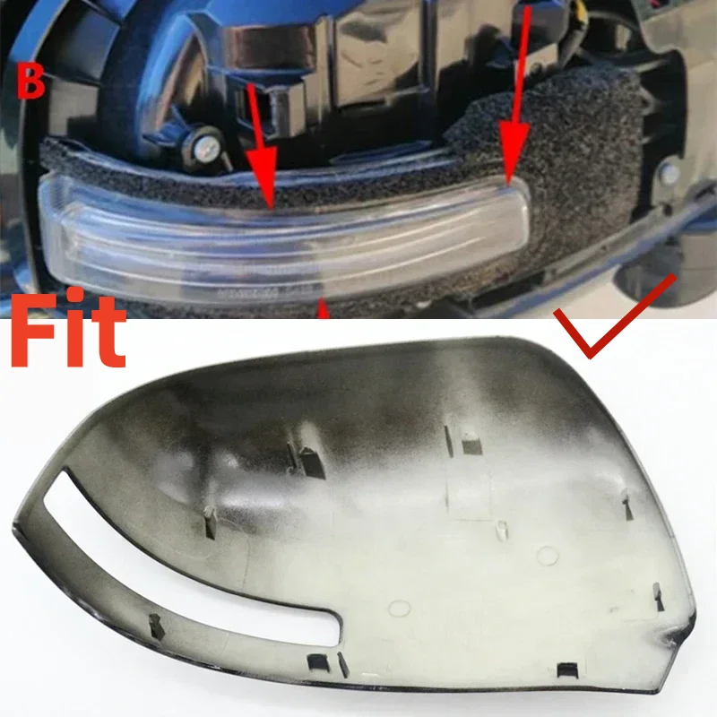 For Mitsubishi Outlander 2013-2018 Outside Rearview Mirror Cover Lid Wing Door Shell Cap Housing