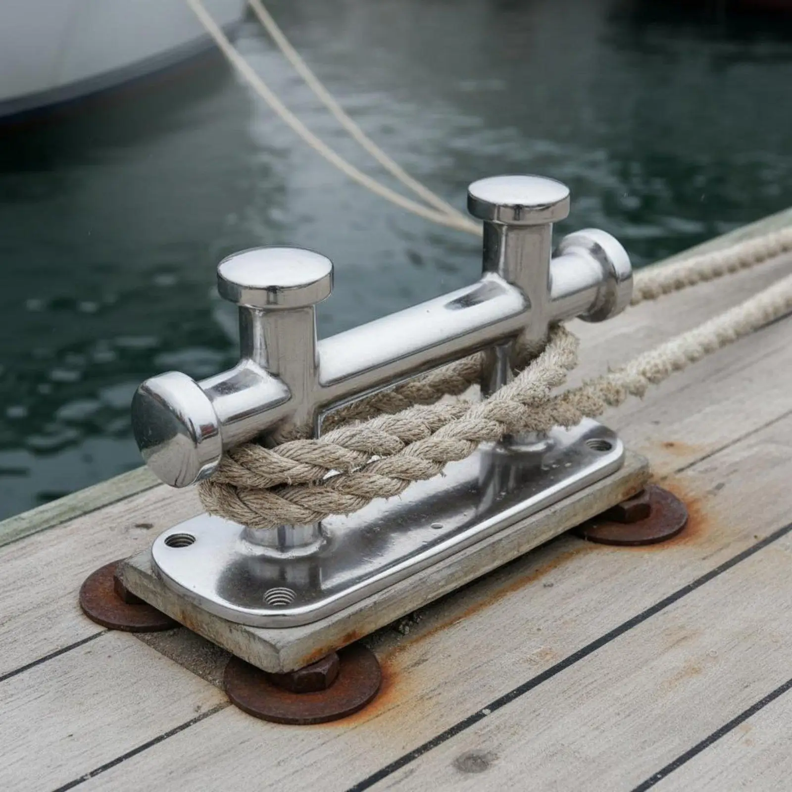 316 Stainless Steel Cleat Mirror Polished Boat Hardware Sturdy Duty for Dock