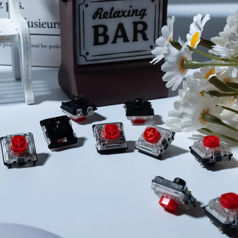 GATERON KS-33 Low Profile 2.0 Silent Red Keyboard Switch 3 Pin RGB Customized DIY Hot Swap Mechanical Keyboard Gaming Office - Image 5