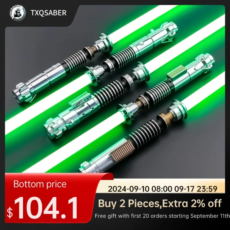 TXQ LUKE SDcard Skywalker Lasers SNV4 Combat Lightsaber Proffie Smooth Swing Blaster Metal Toys Cosplay Gift Juguetes lightstick