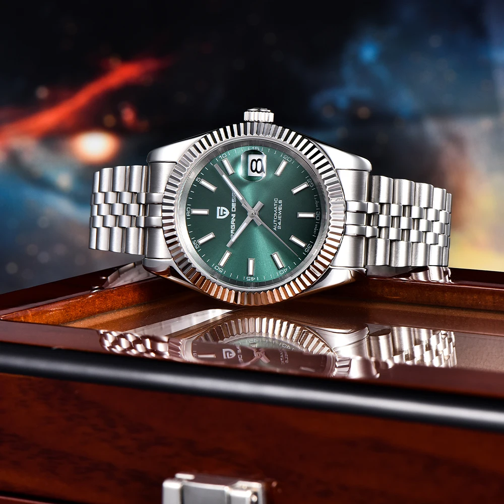 PAGANI DESIGN جديد V2 ساعة ميكانيكية للرجال العلامة التجارية الفاخرة التلقائي بالكامل 100 متر مقاوم للماء الفولاذ المقاوم للصدأ ساعة رجالي