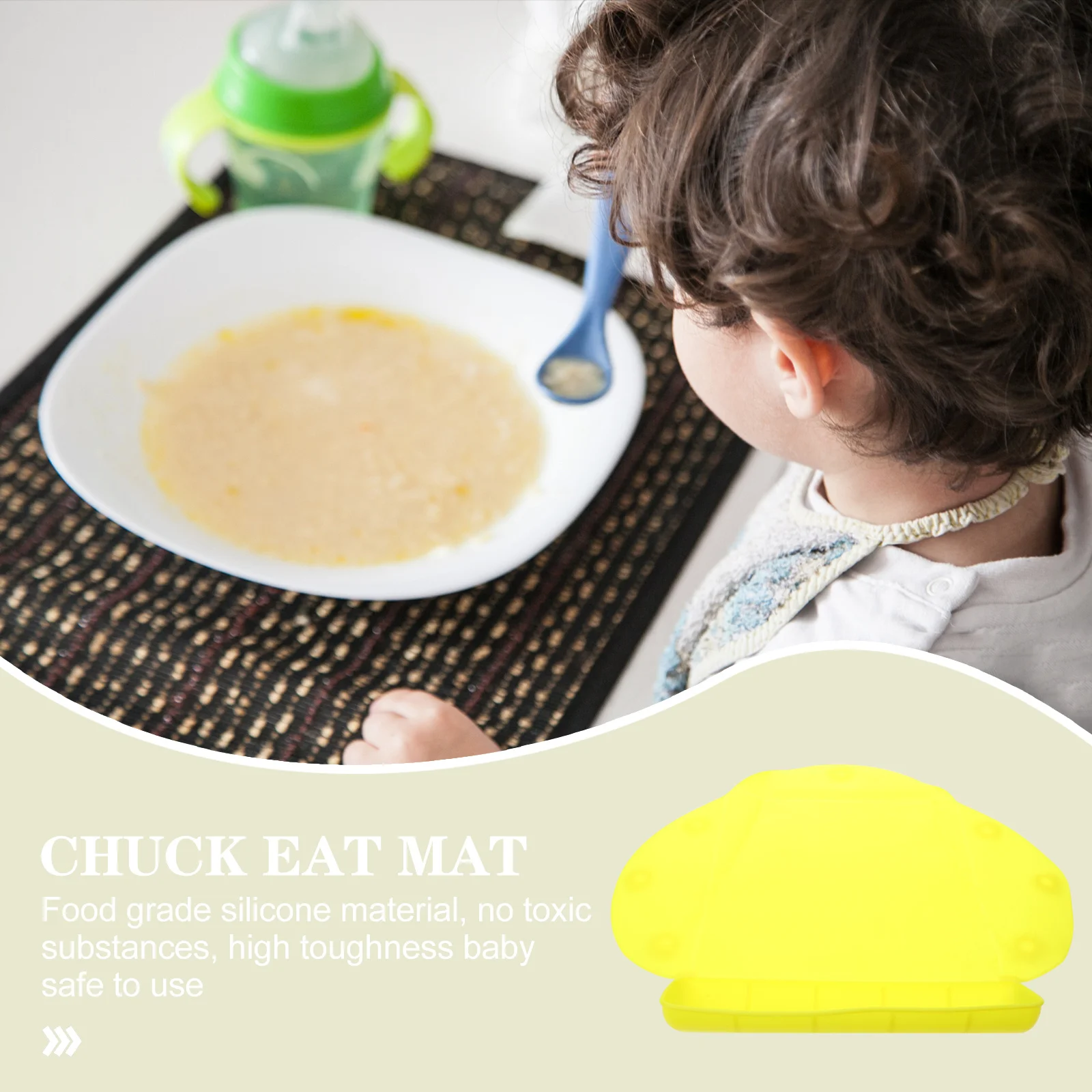 

Silicone Placemat Baby Toddler Cartoon Non-Slip Anti-Scald Heat-Resistant Flexible Suction Cup Design Dining Table Mat