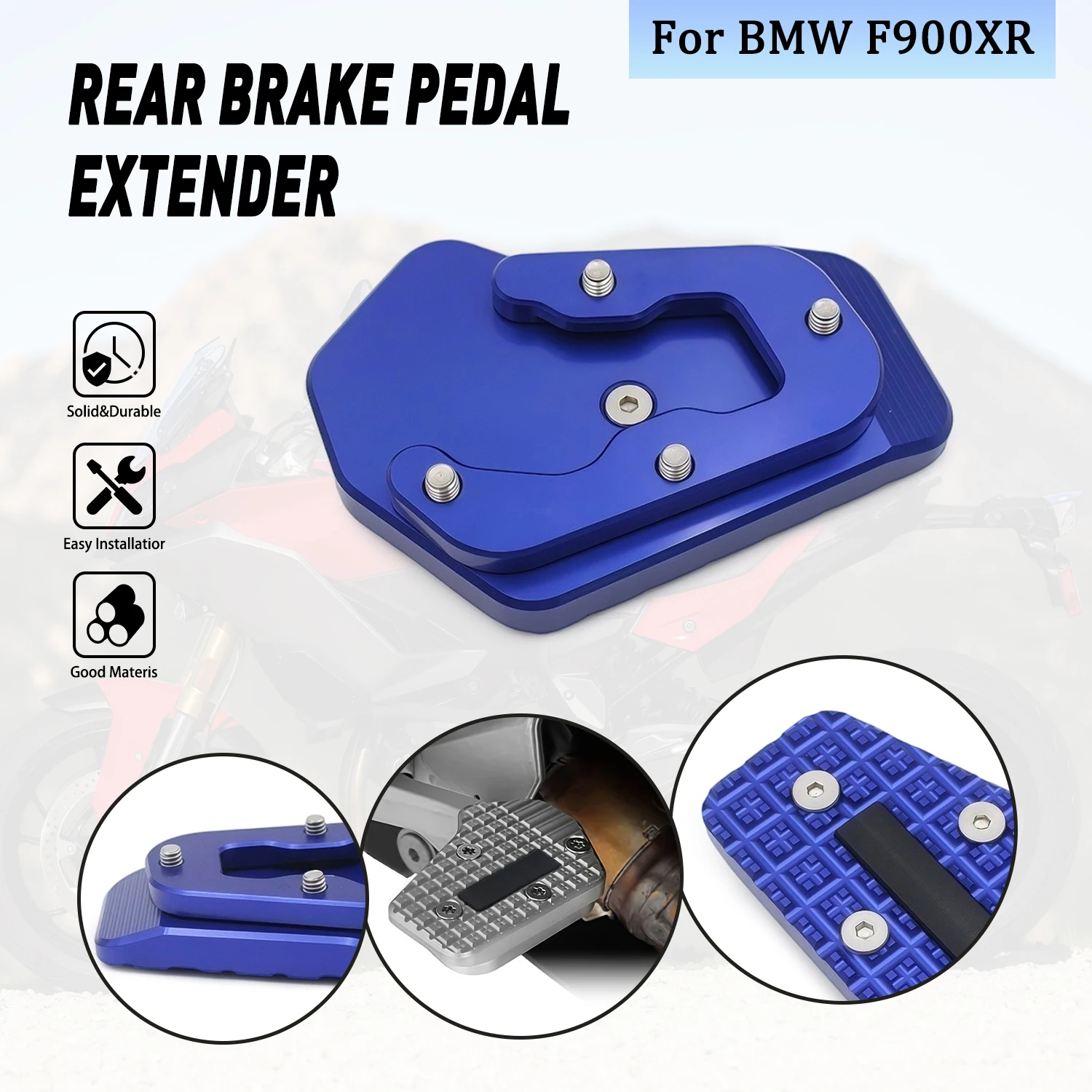 

For BMW F900XR F 900XR F900 R 2020 2021 2022 Motorcycle Parts Kickstand Foot Side Stand Extension Enlarge Pad Accessories