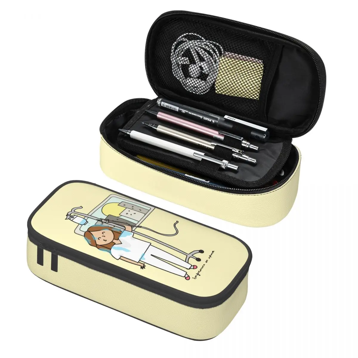Custom Enfermera En Apuros Doctor Nurse Medical Pencil Case for Boys Gilrs Big Capacity Pen Box Bag School Supplies