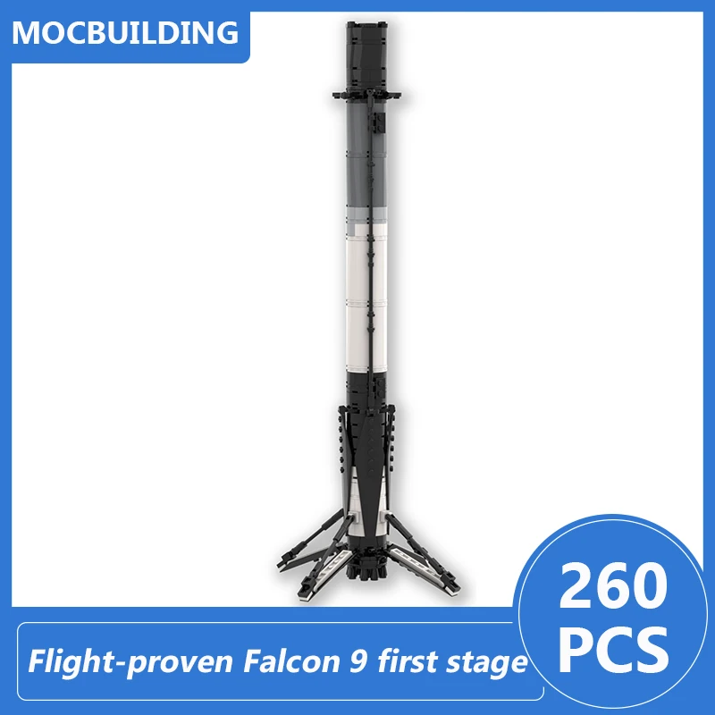 SpaceX Falcon Heavy 1:110 Scale Model Moc Building Blocks Diy Assemble Bricks Space Series Educational Creative Toys Xmas Gifts