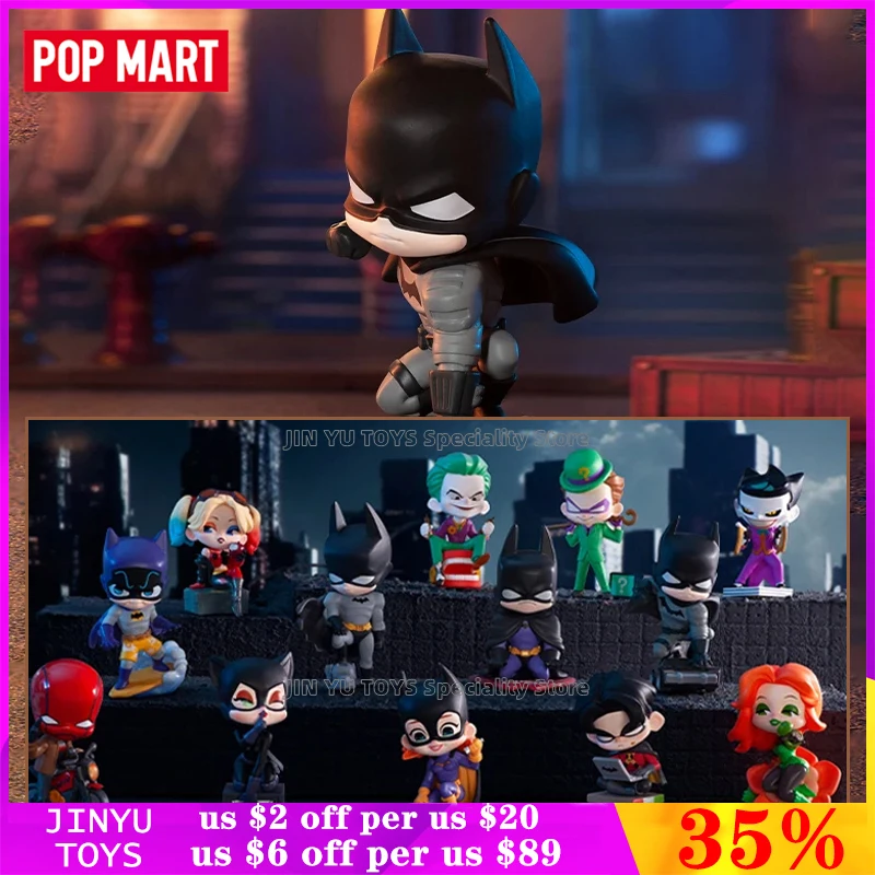 

POP MART DC Gotham City Series Mystery Box Toys Anime Action Figure Guess Bag Trendy Ornament Figurines Surprise Birthday Gifts