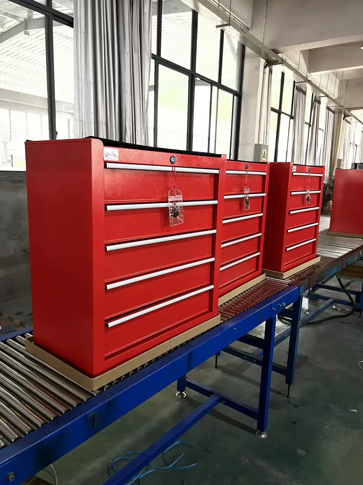 Alat Bengkel Kotak Alat Troli Logam 10 ''Laci Geser Alat Organizer Penyimpanan Ruang Ganti