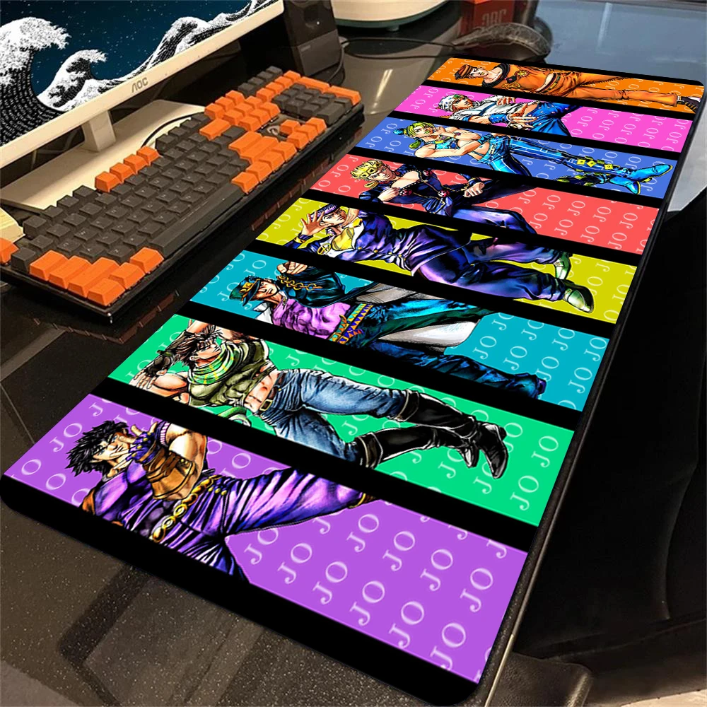 Jojo Bizarre Adventure Gamer Keyboard Pad Non-slip Mat Mousepad Anime Gaming Accessories Mouse Mats Pad on The Table Diy Deskmat