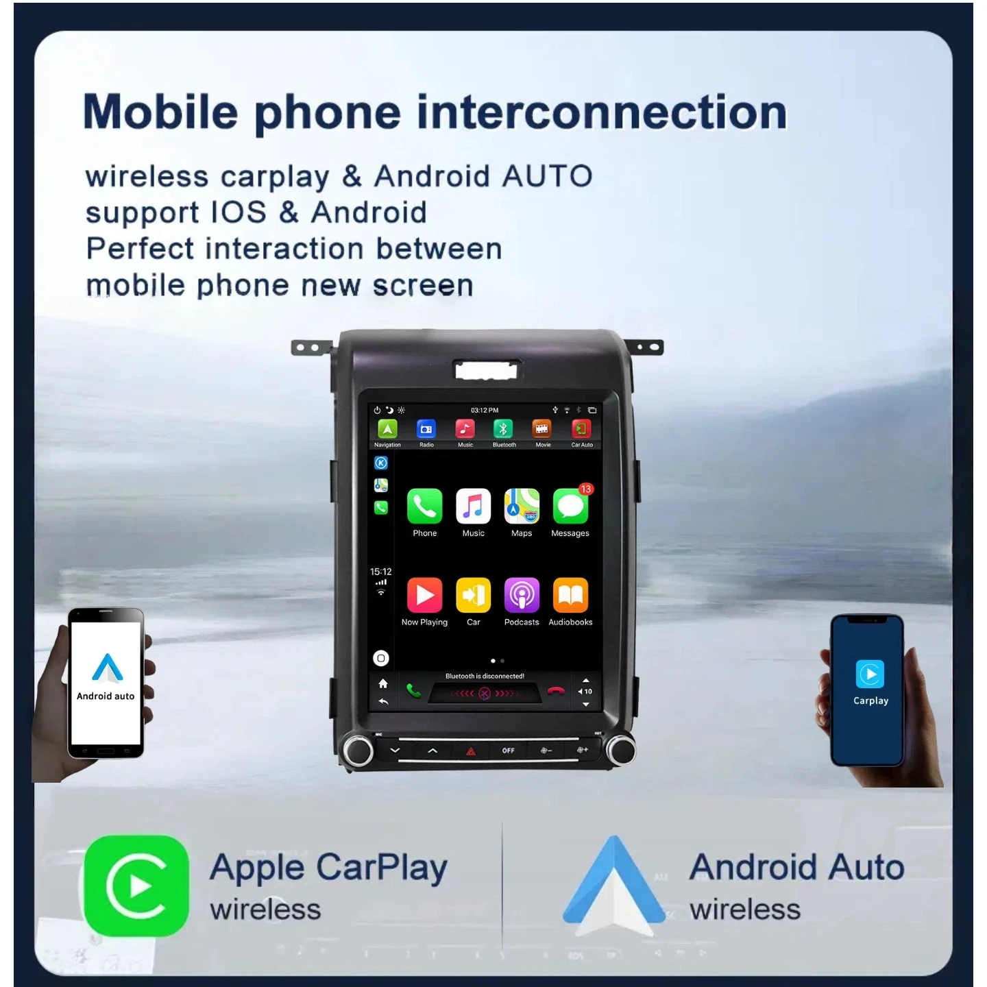 

Android 13.0 New upgrade 12.1 inch Car Multimedia Player For Ford f150 2013 2014 WIFI Radio Stereo Head Unit GPS Navigation