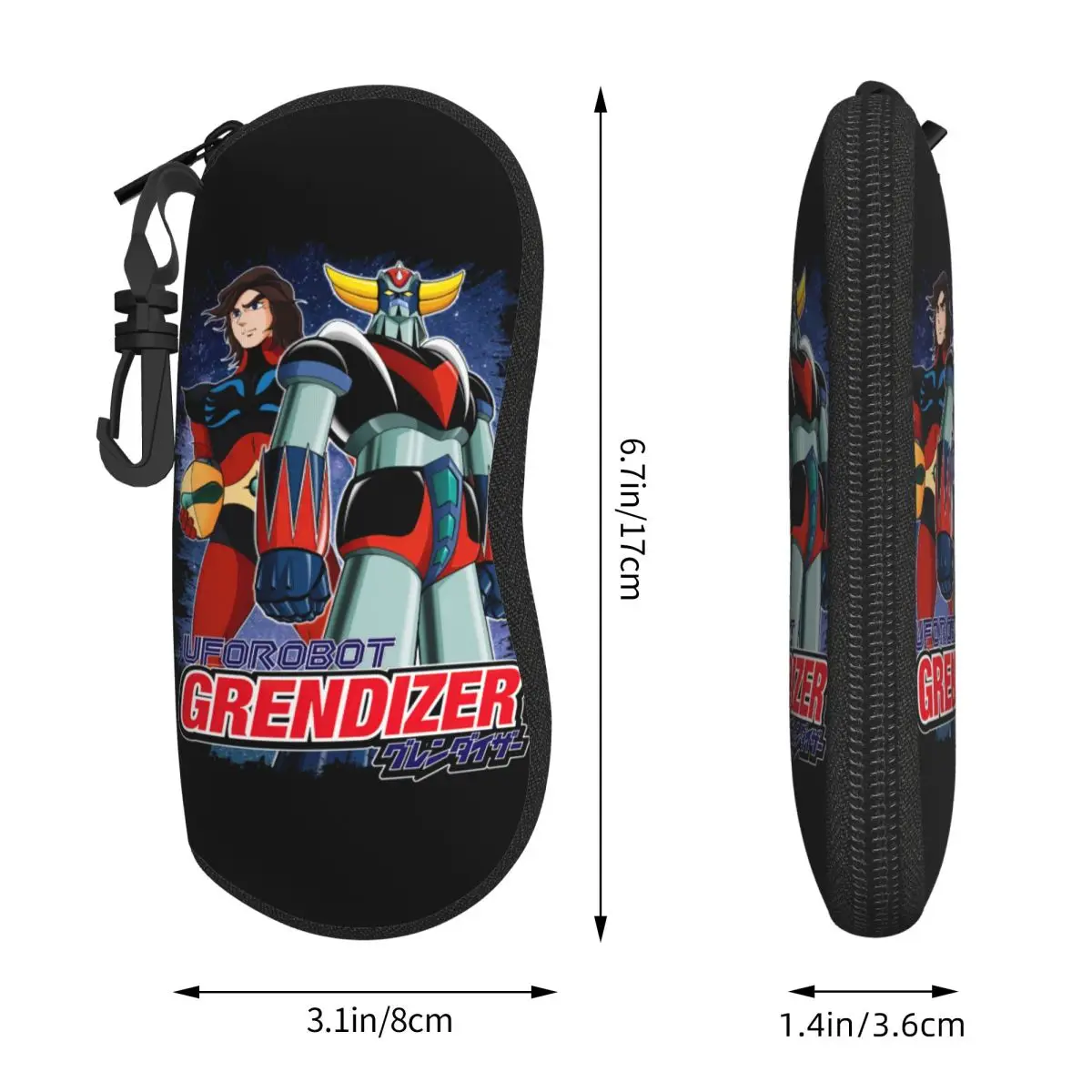 نظارات شمسية مخصصة من Goldorak Grendizer Actarus حافظة ناعمة ، غلاف Goldrake روبوت UFO ، حافظة نظارات ، صندوق واقي للنظارات