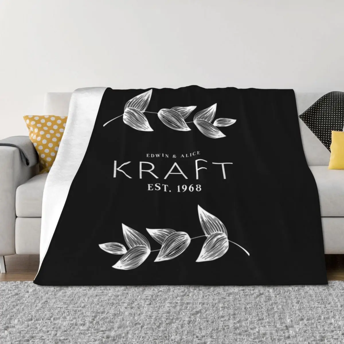 

Kraft Anniversary Blanket Throw Blanket Softest Flannel Fabric valentine gift ideas Luxury St Blankets