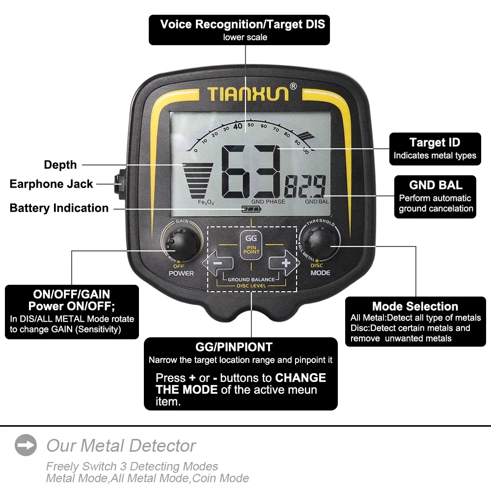 Best gold detector industrial metal detectors tx850  gold professional long range 5 meters deep treasure search detector de oro