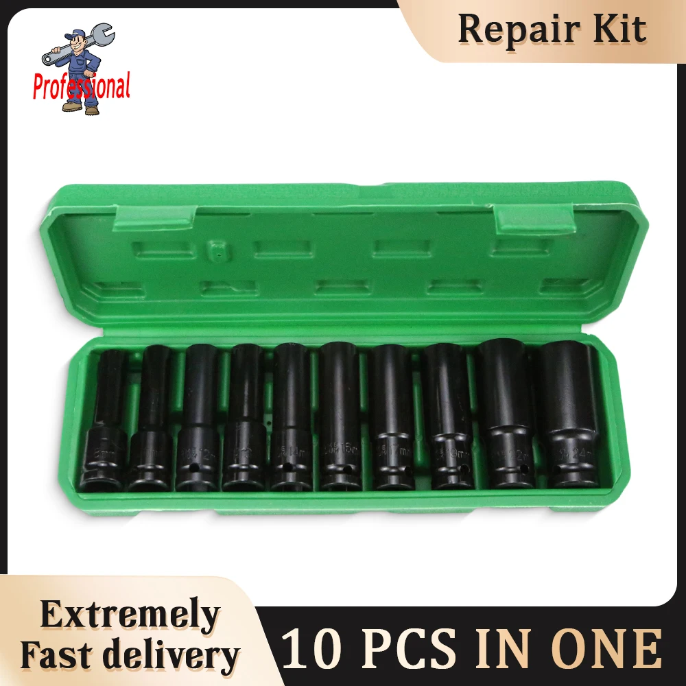 

Air Pneumatic Repair Tools Pneumatic Maintenance Tool Wrench Socket Wrench Universal Socket Wrench Deep-Slot Socket Wrench Set