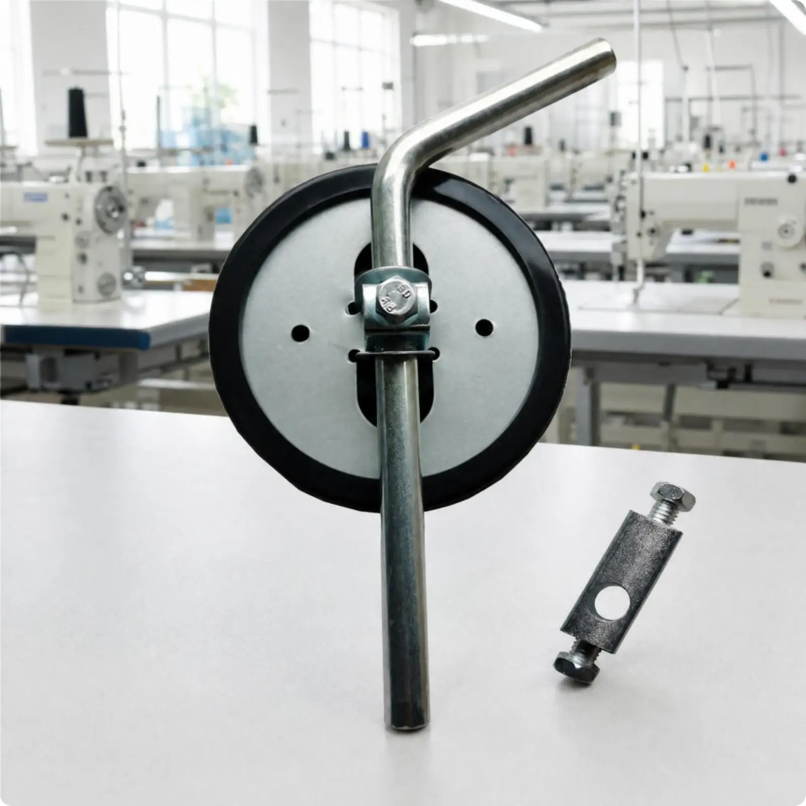 Sewing Knee Lifter Metal Rubber Knee Control Assembly for Flatbed Stitching Machine Workstation Ergonomic Foot Support