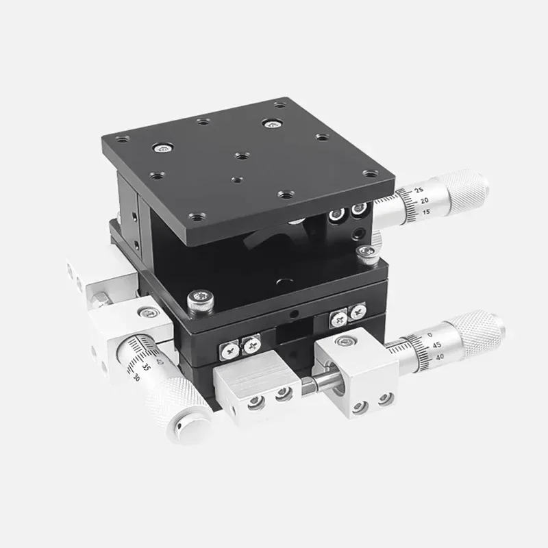 Suitable for XYZ-axis optical lifting platform Manual precision fine-tuning sliding table Three-axis moving displacement