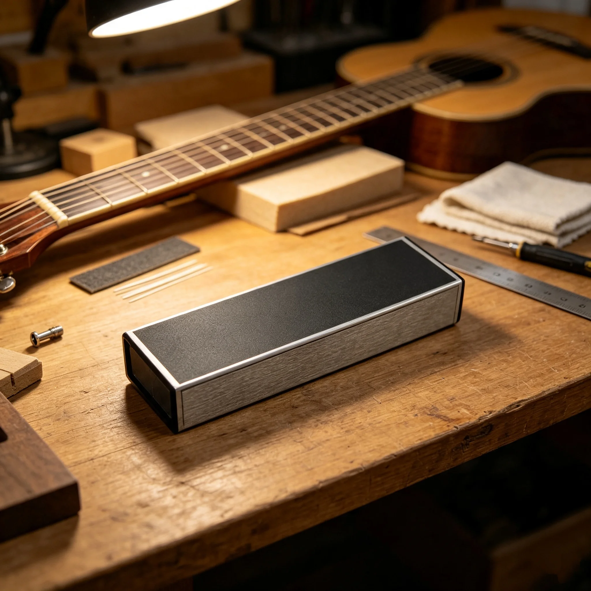 Outil de ponçage et de nivellement de frettes RUKOVA Luthier avec papier de verre auto-adhésif, niveleur de frettes professionnel pour guitares électriques et acoustiques