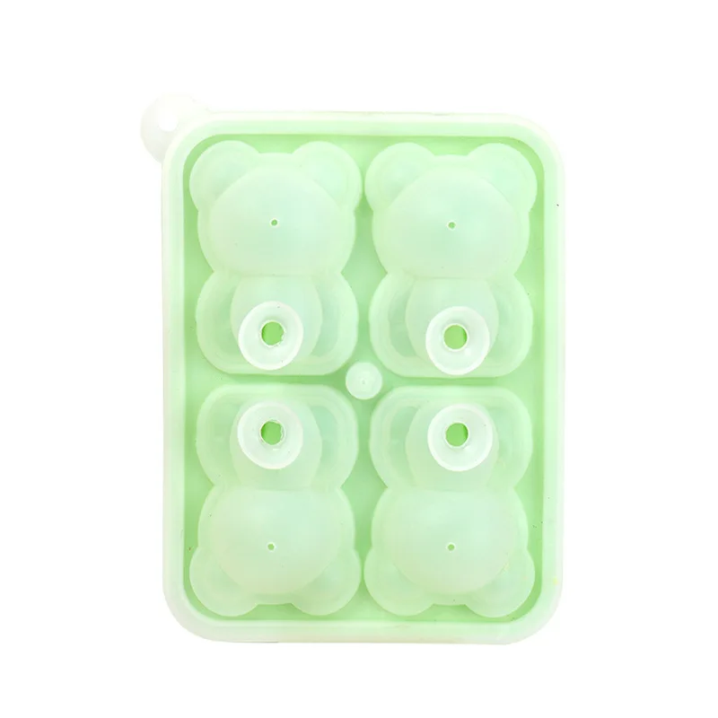 1pcs  adorable teddy bear ice cube making mold adorable bear ice cube tray for making frozen cocktails whiskey coffee