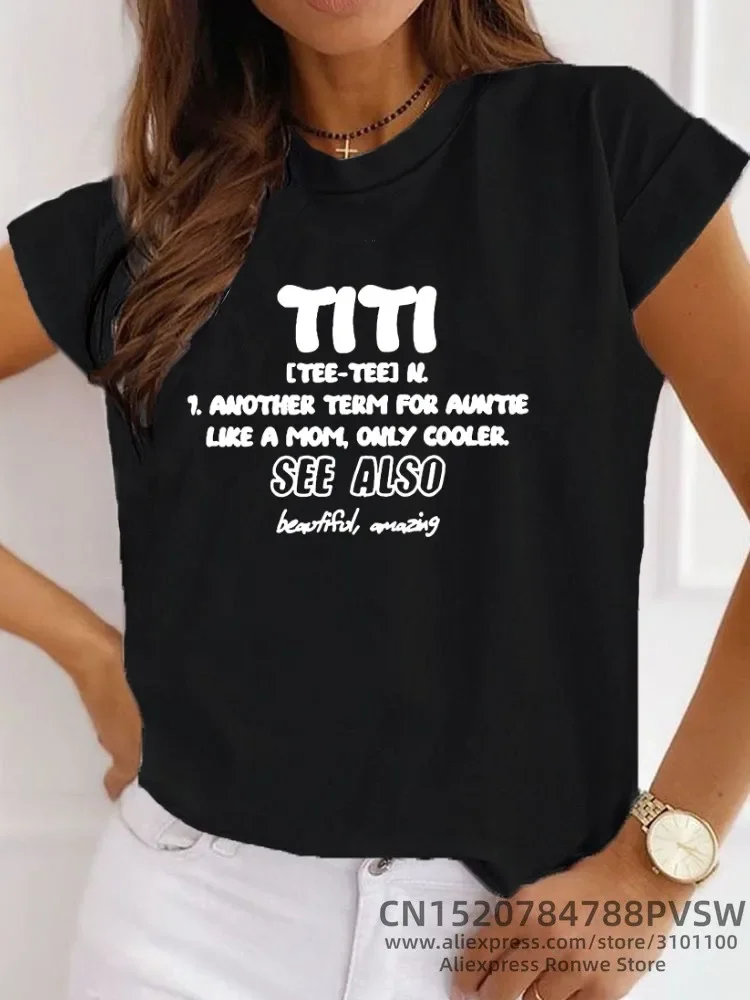 Funny Aunt Gift Shirt Shirt Auntie T Shirt Girl Summer Harajuku Y2k Trendy Tops Tee Vintage Clothes y2k top