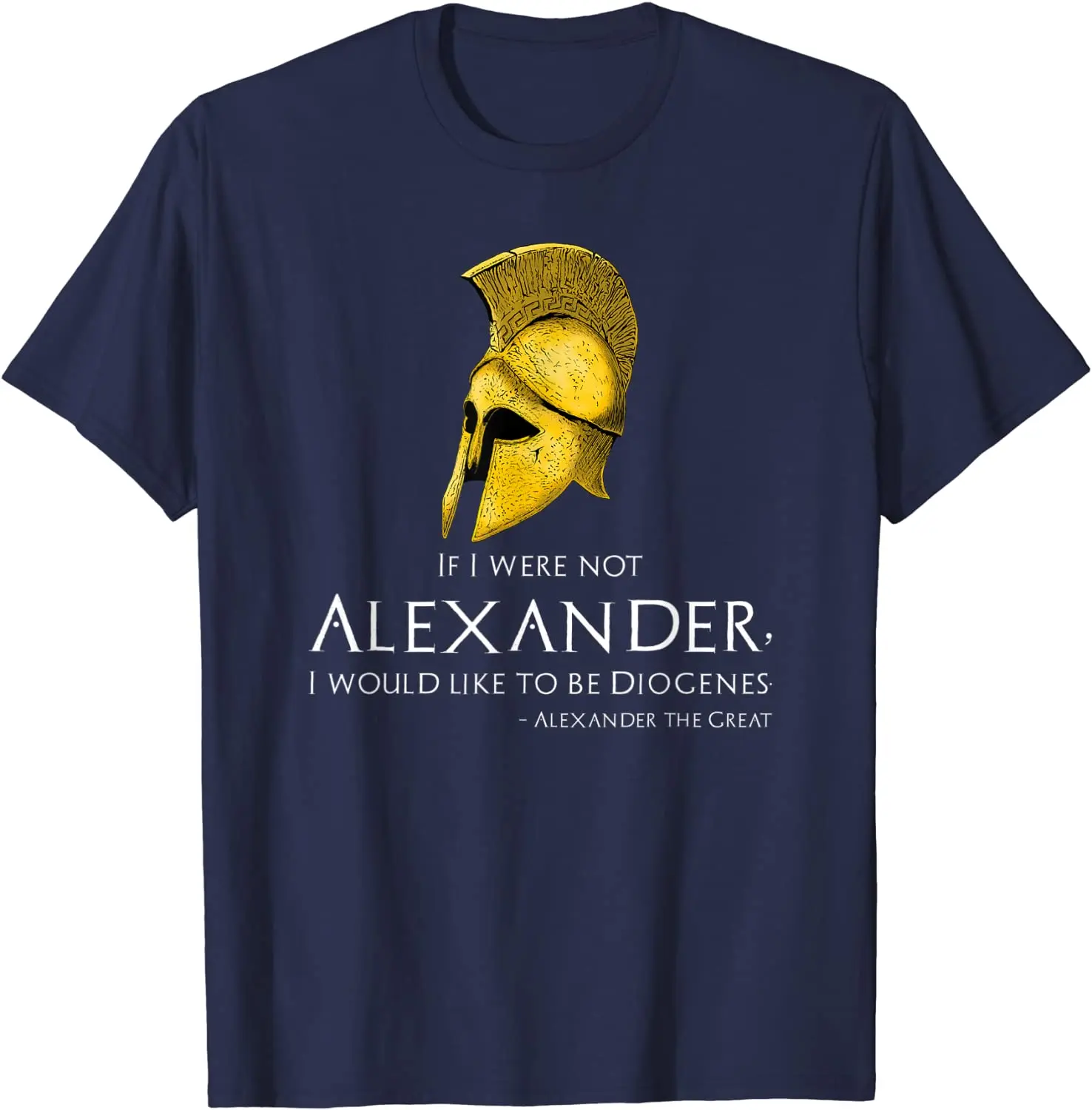 Ancient Classical Greek Alexander The Great To Diogenes T-Shirt. Premium Cotton Short Sleeve O-Neck Mens T Shirt New S-3XL