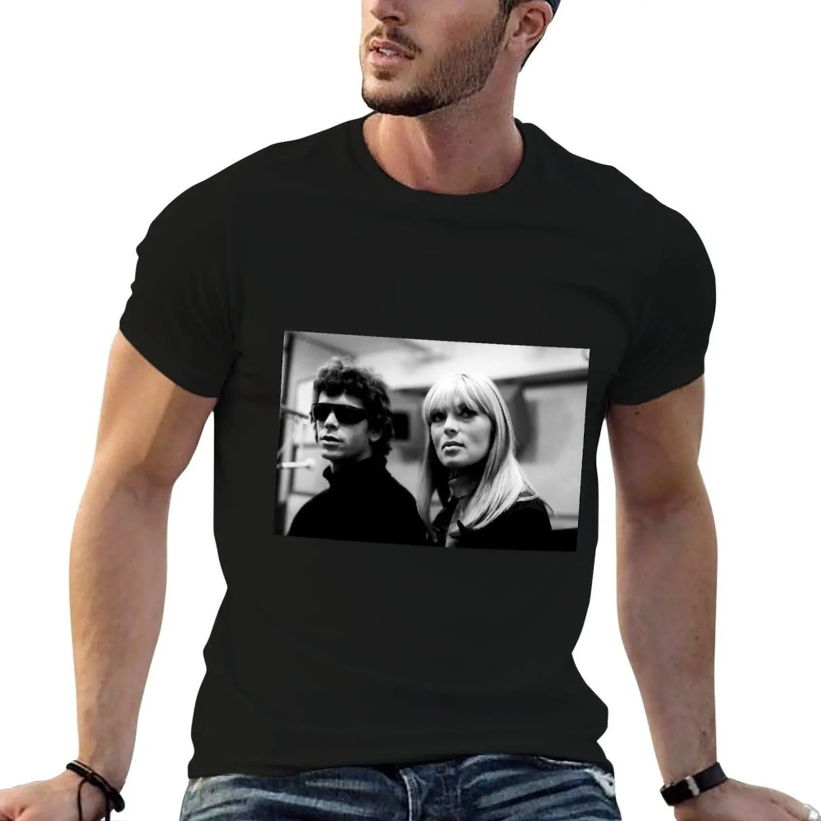 The Velvet Underground - Nico and Lou Reed T-Shirt Funny t-shirts cotton graphic tees tshirts for men