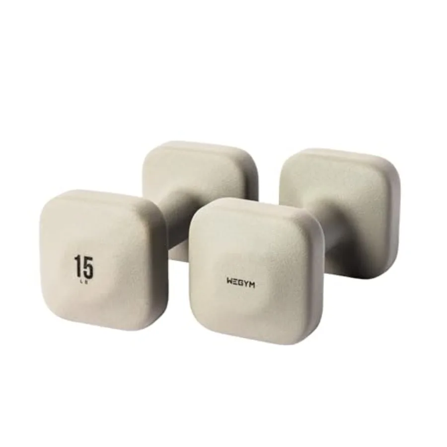 

Гантели SafeGrip Square с нескользящими ручками: эстетичные свободные веса для домашних тренировок, черные, устойчивая конструкция предотвращает скатывание.