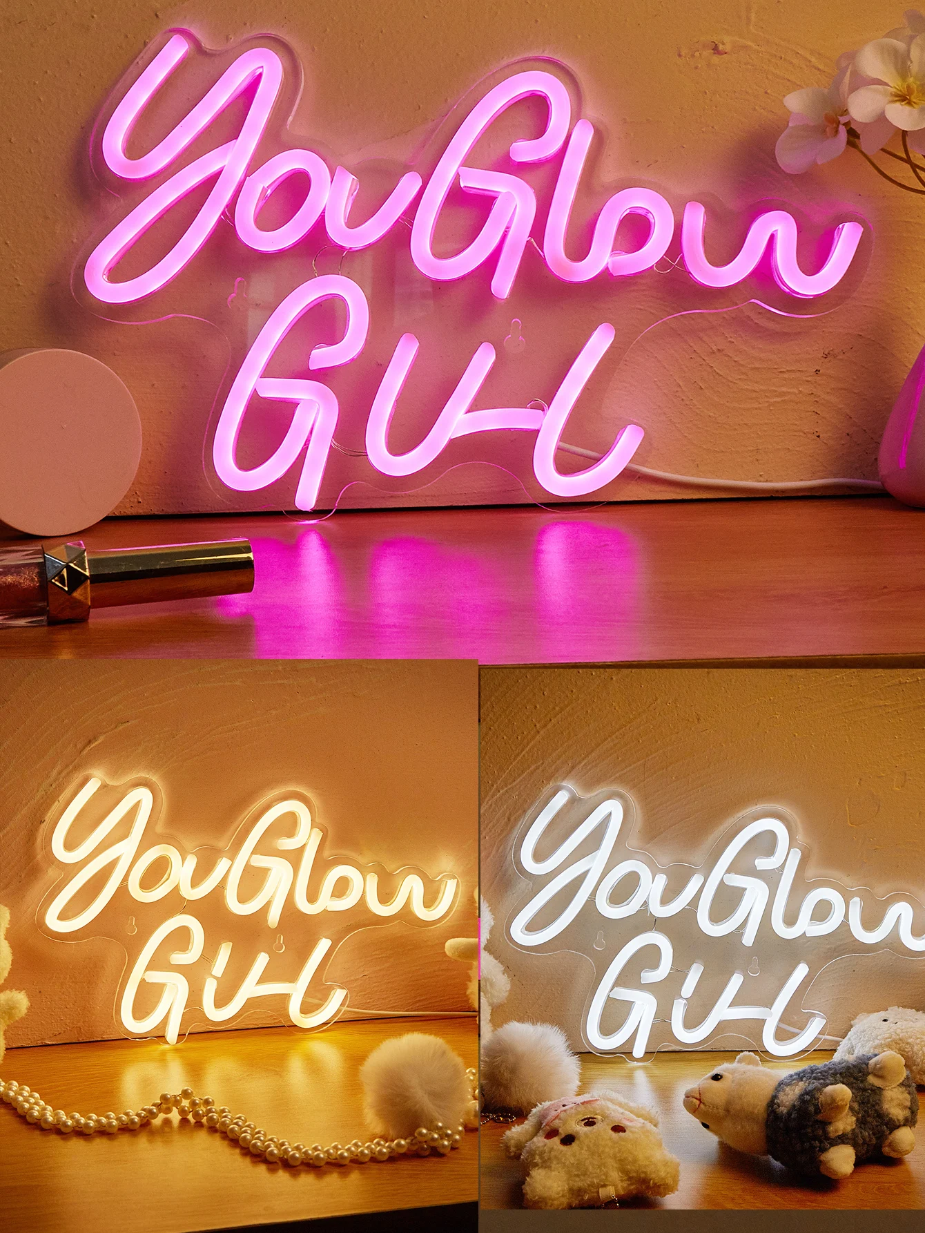 

Chi-buy светодиодный неоновый YouGlowGirl неоновые вывески с питанием от USB, ночник, 3D настенное искусство, декор для спальни, гостиной, лампы, вывески