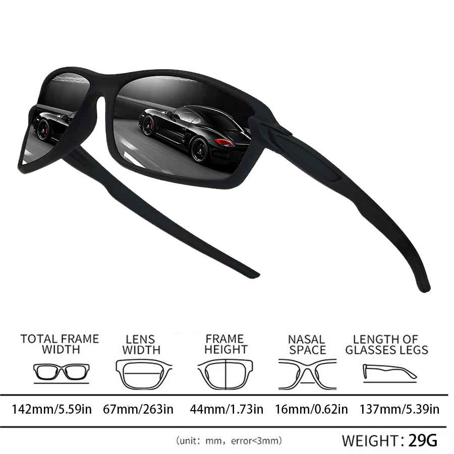 8 Stück Unisex-Sport-Sonnenbrillen, Vintage-Stil, leicht, bequem, für Outdoor-Sportarten, Laufen, Radfahren, Angeln, Fahren, Wandern – Detail 7