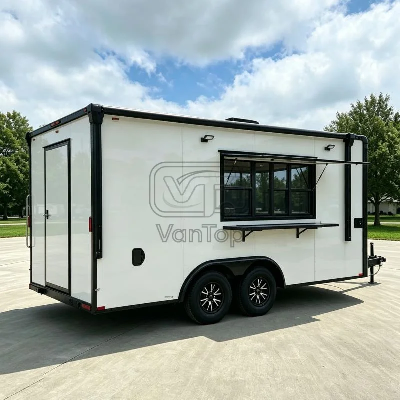 Factory Direct Food Trailer Custom Commercial Mobile Kitchen Food Trailer For Sale Stainless Steel
