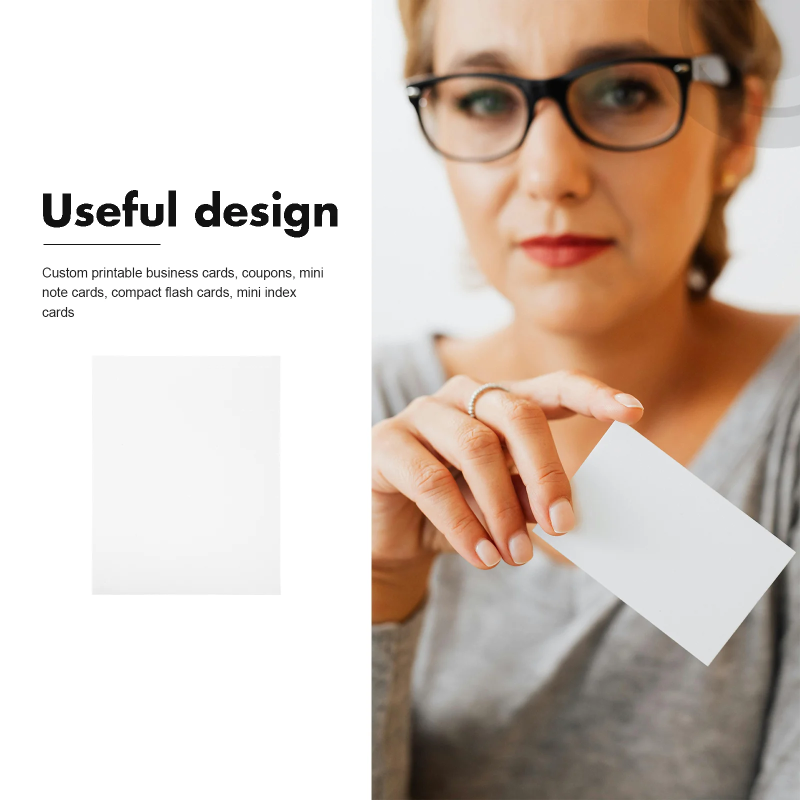 10 Sheets Playing Cards Blank Stock Business Paper for Printer Ordinary Buisness White