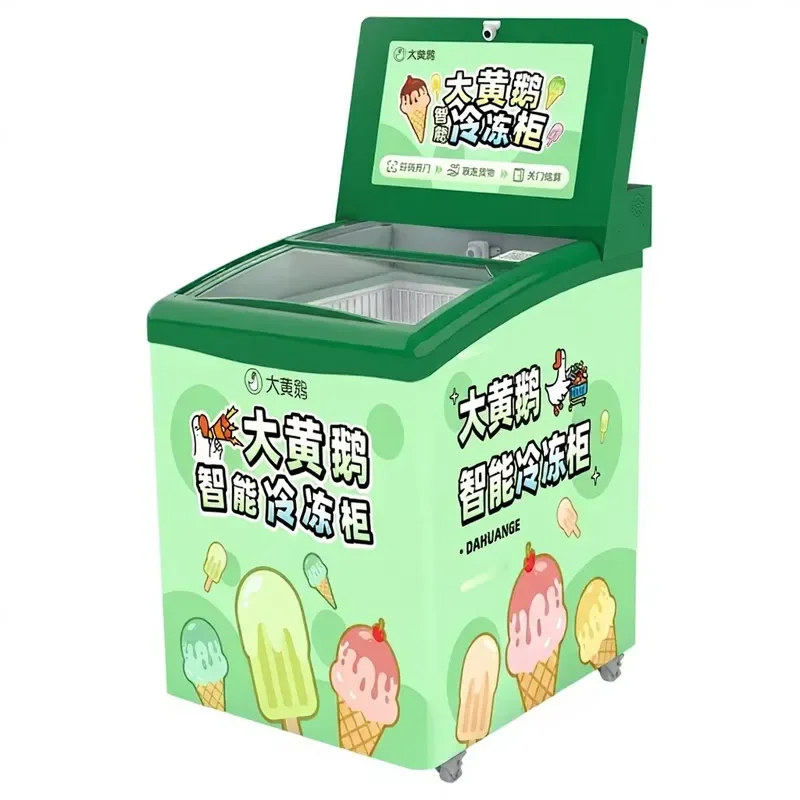 CE Certificate New Multi-brand Ice Cream Frozen Cabinet Vending Machine with SDK 24/7 Operation & Network Compatibility for