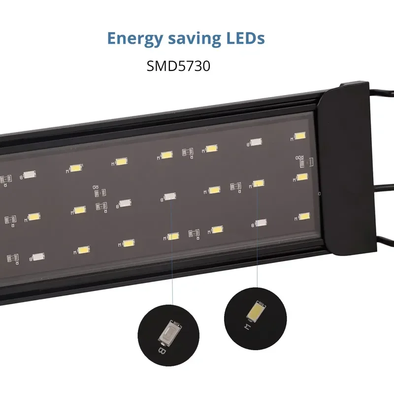 Gako 12W CPL-30 Elastic Bracket Aquarium Led Lighting Wholesale Price , Plrium Liganted Led Aquarium Lights for Plant Fish