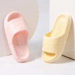 Cute Home Slippers Cloud Woman Bear Summer Beach Slides Indoor Soft Sole Non Slip Eva Sandals Men Male Flip Flops Shower Shoes