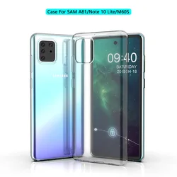 Clear Case for Samsung Note 10 lite Transparent Soft TPU Shockproof Phone Back Case for Samsung Galaxy Note 10 lite / A81 /M60S
