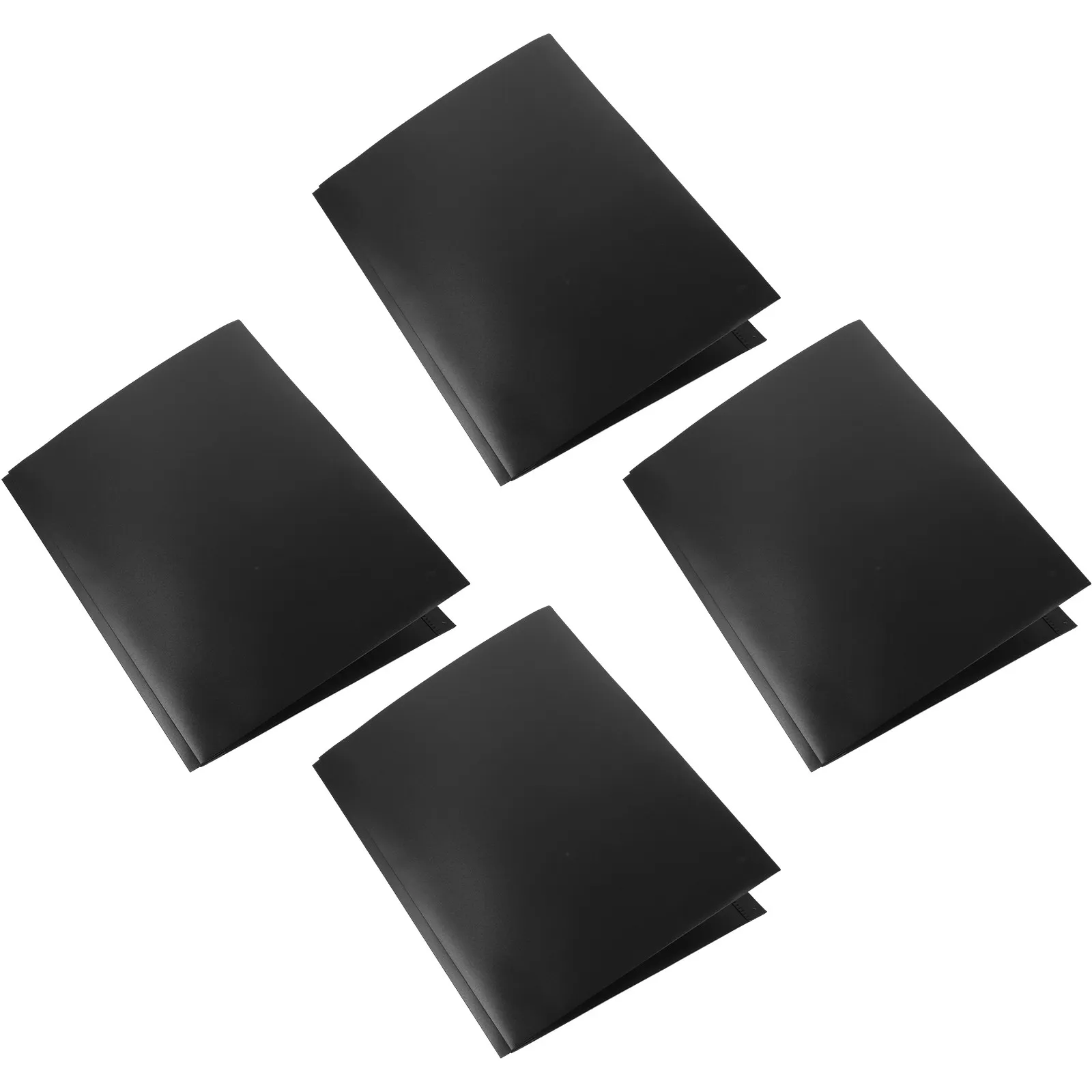 4 dossiers en plastique avec doubles compartiments intérieurs pour une organisation efficace des documents, fournitures de classement de documents de bureau.