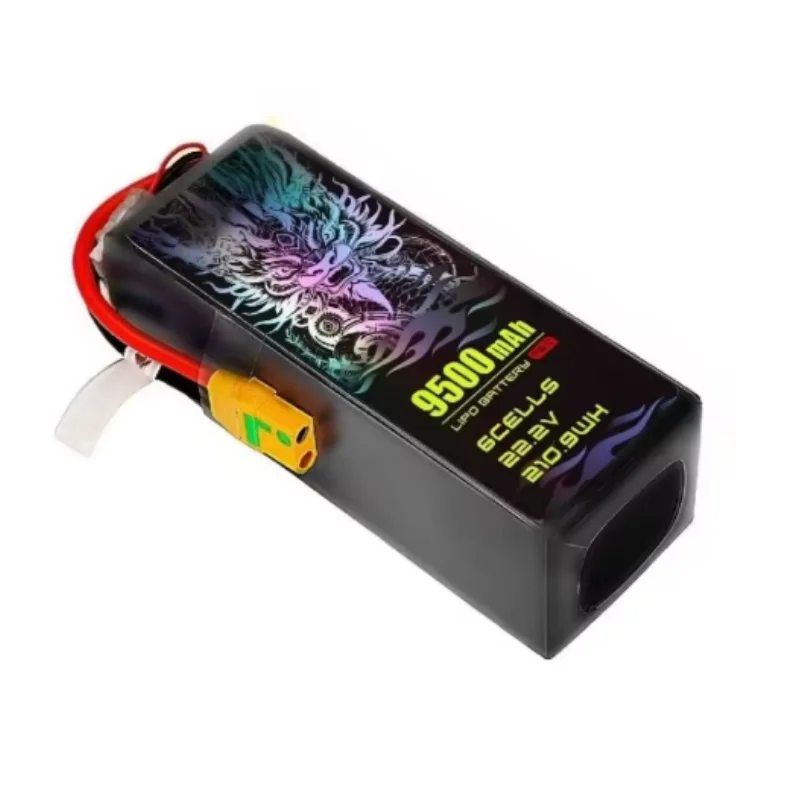 

9500mAh 3/4/6S 7.4/11.1/14.8/22.2V 75C General-purpose LiPo Battery for RC Fixed-Wing Airplanes RC Off-road Car with XT60/XT90-S