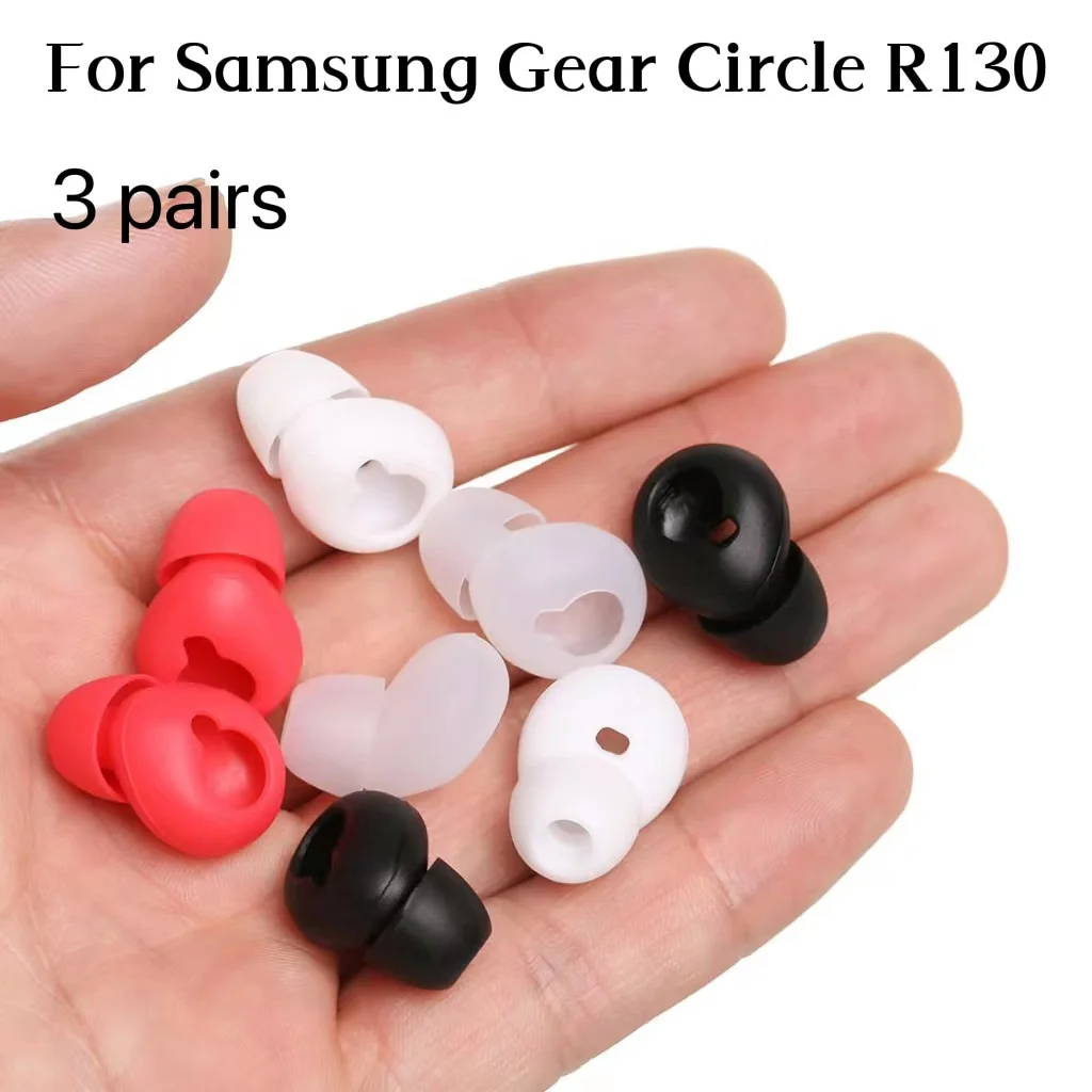 1 Pair In-Ear Silicone Bluetooth Earphones Ear Pads Eartips Cover Headphones Soft Shockproof Earbud For Samsung Gear Circle R130