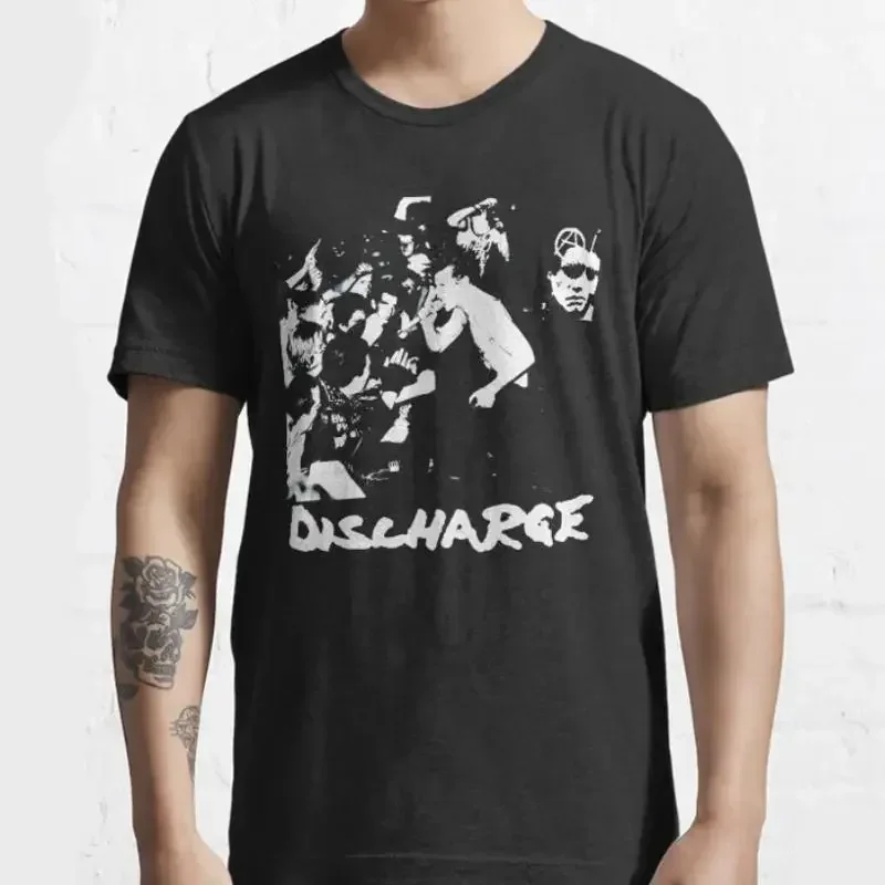 Discharge Band T Shirt Black Cotton  All Sizes S 2345